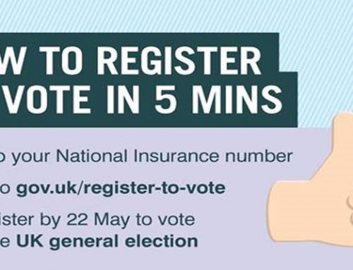 Don’t lose your vote, make sure you’re registered by 22 May