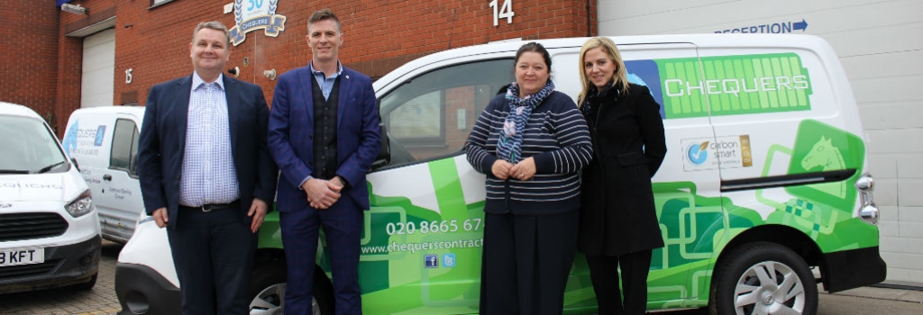 Electric van for award-winning local business Chequers – Newsroom