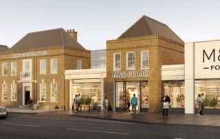 CGI of how the old dairy may look once redeveloped into a supermarket