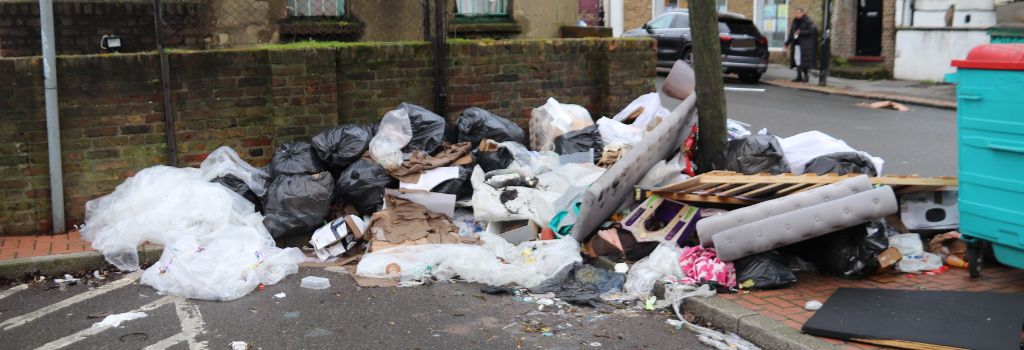 A photo of a fly-tip