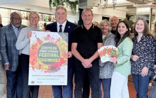 Launch of Croydon Food and Music festival. Jason Perry pictured with traders