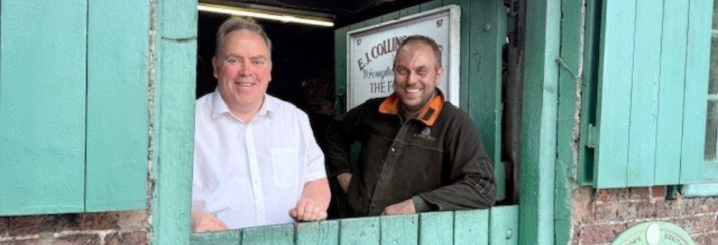 Executive Mayor Jason Perry meets Ben Spicer at Addington Forge