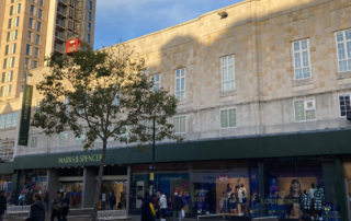 The building occupied by M&S which has been listed.