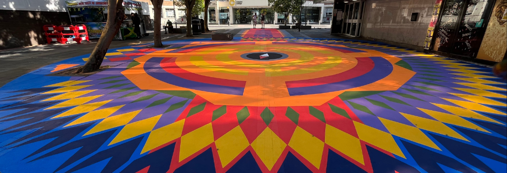 View of Croydon Compass artwork.