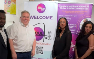 Mayor Perry and Councillor Kolade with representatives from the charity, Soul-Full.